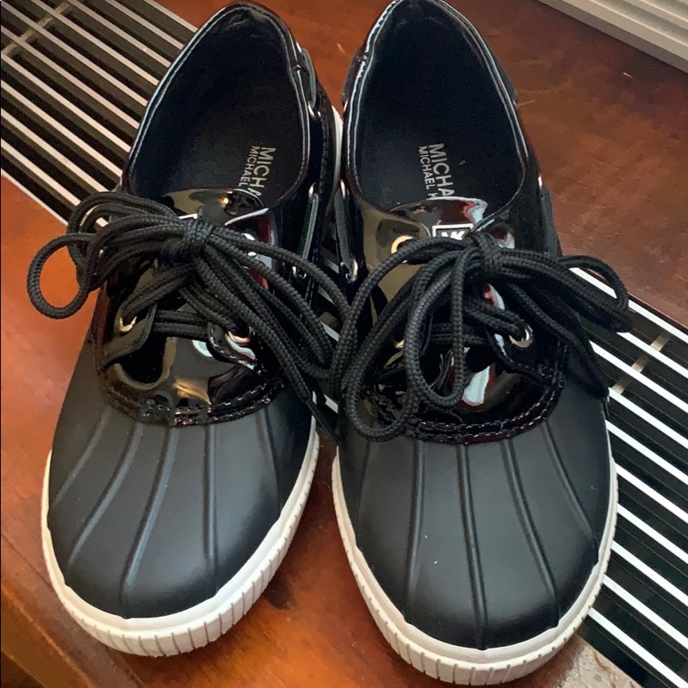 Michael Kors Womens Hyde Lace-Up Duck Shoes